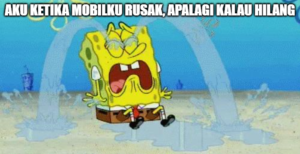 Spongebob menangis