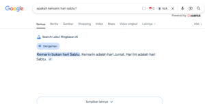 contoh halusinasi Google AI overview