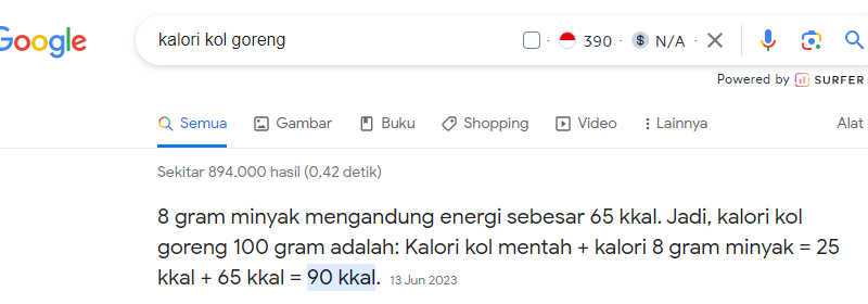 contoh featured snippet