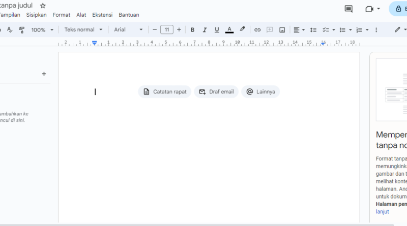 google docs adalah salah satu tools menulis