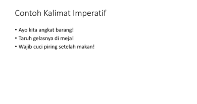 contoh kalimat imperatif