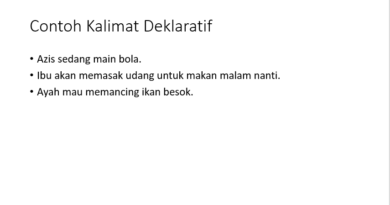 contoh kalimat deklaratif