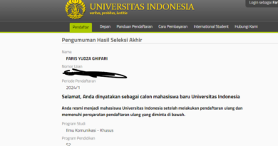 diterima di S2 ilmu komunikasi UI