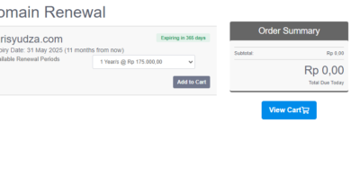 memperpanjang hosting