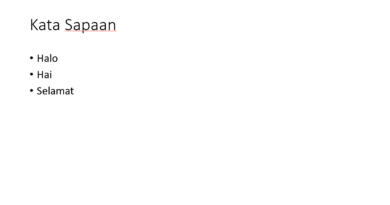 kata sapaan