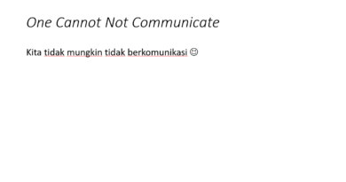 one cannot not communicate