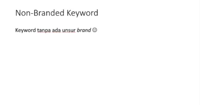 non-branded keyword
