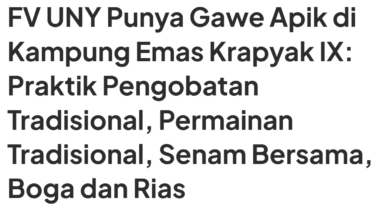 peran uny dalam sinergi tridarma perguruan tinggi