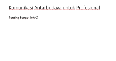 komunikasi antarbudaya untuk profesional