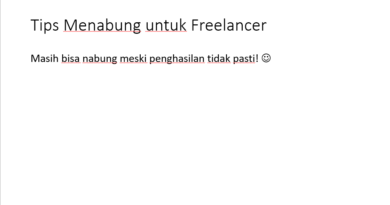 tips menabung untuk freelancer