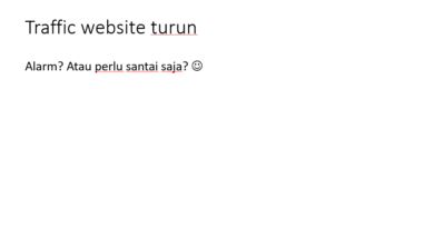 traffic website turun