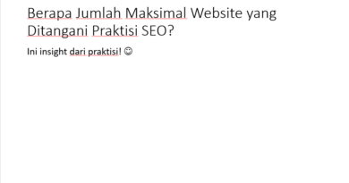 jumlah website yang ditangani SEO