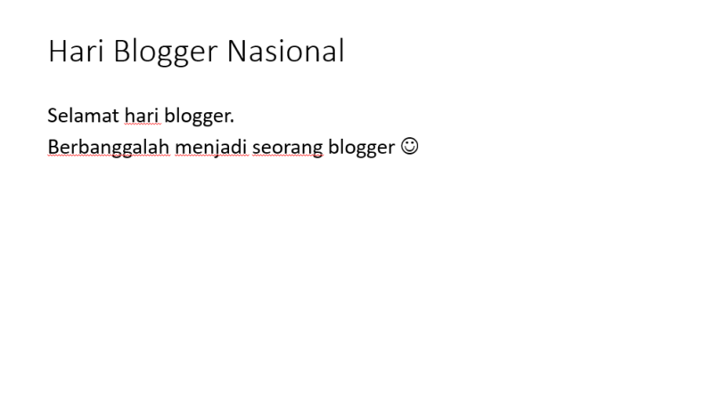 selamat hari blogger nasional